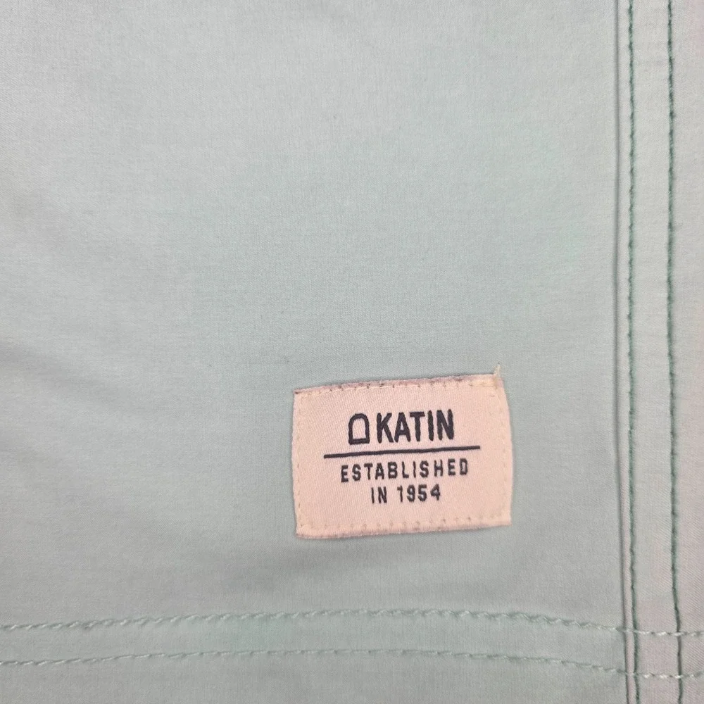 Katin Mens 32 Stanley Blue Colorblock Stretch Hybrid Board Swim Shorts
